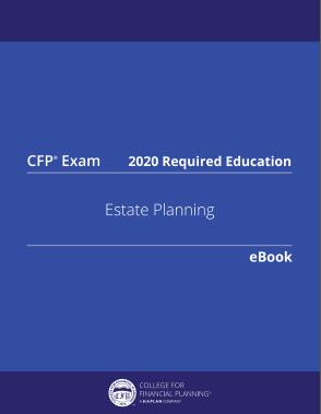 (eBook PDF)CFP Exam 516 Estate Planning 2020