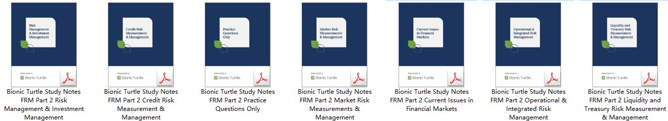 (eBook PDF)Bionic Turtle Study Notes FRM Part 2, 7 Books Set 2023