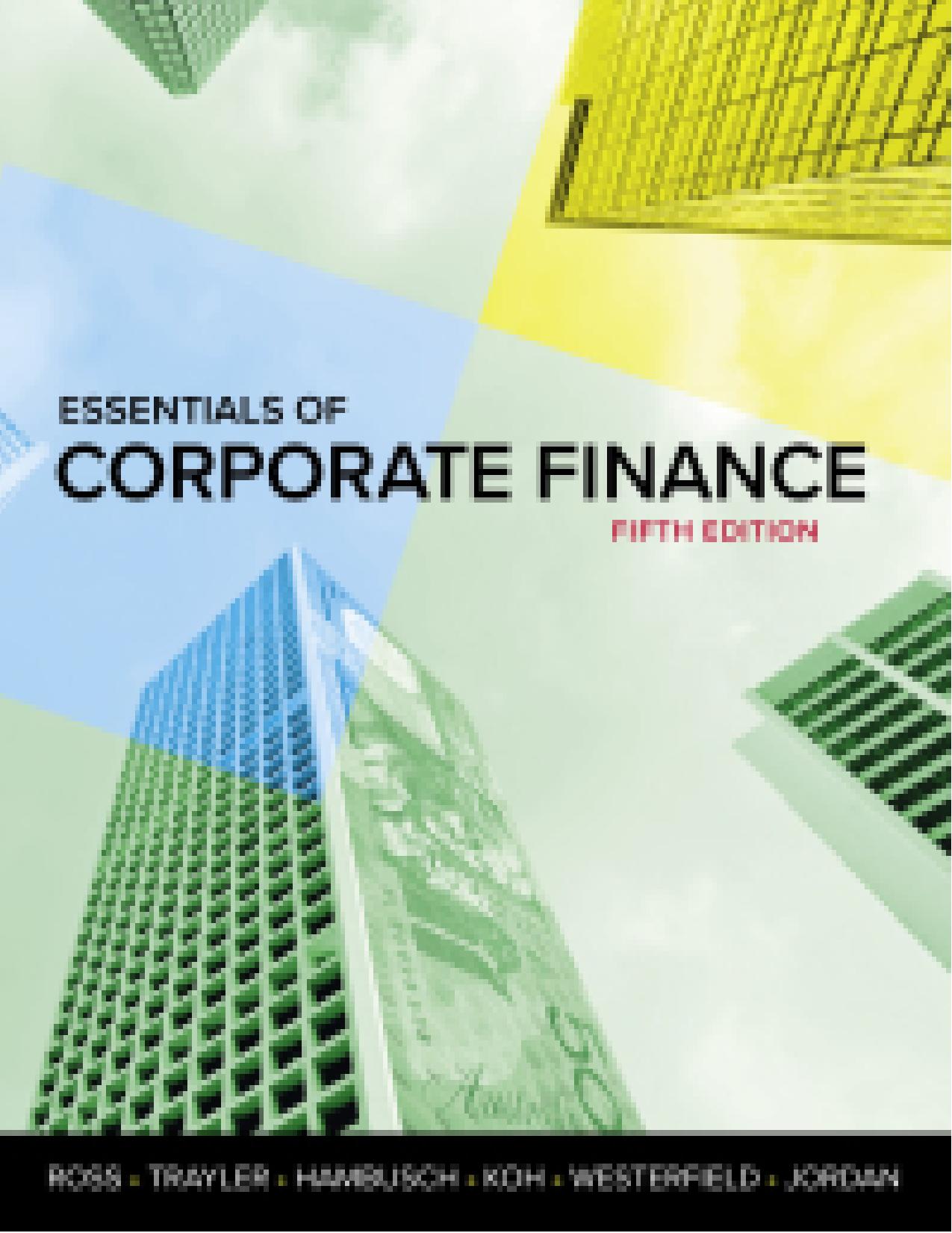 (eBook PDF)Essentials of Corporate Finance 5th Australia Edition by Stephen A. Ross