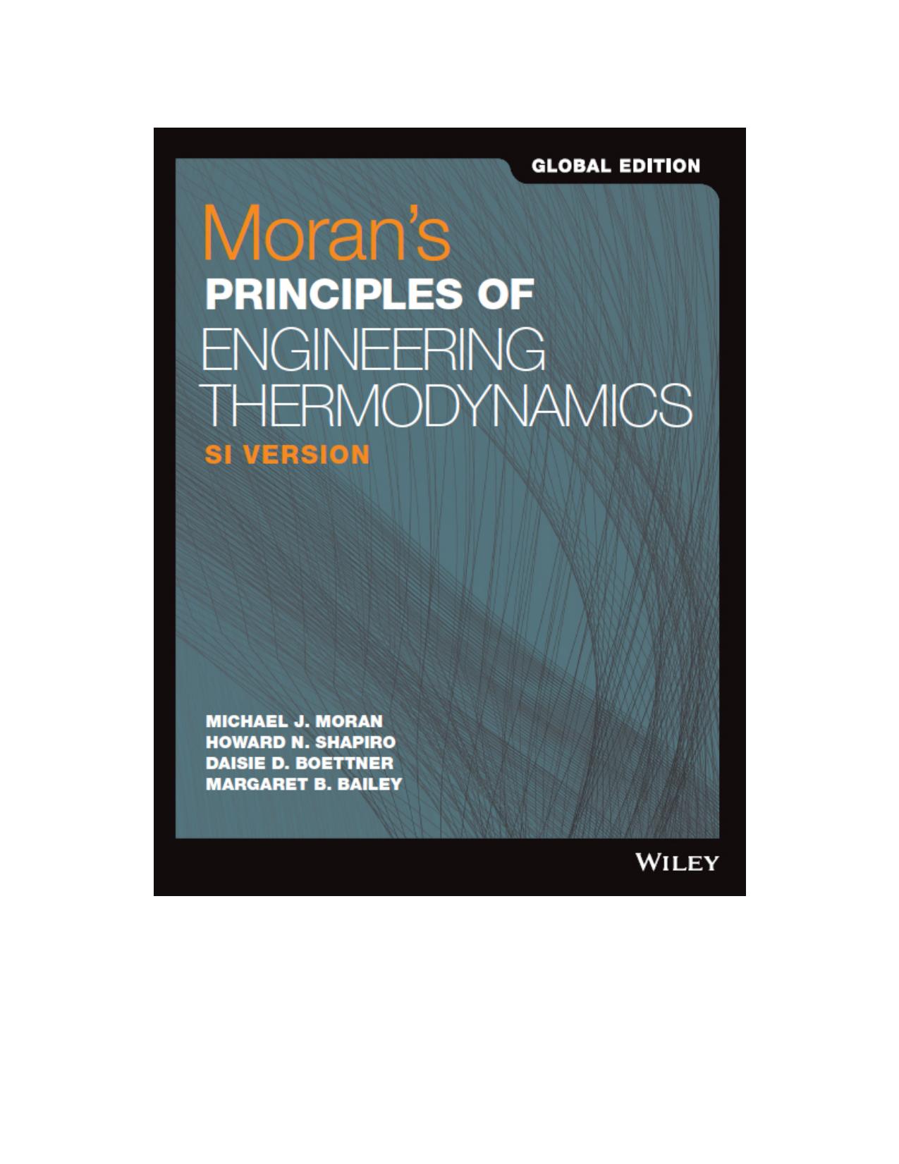 (eBook PDF)Moran′s Principles of Engineering Thermodynamics: SI Version 9th Edition Global Edition by Michael J. Moran,Howard N. Shapiro