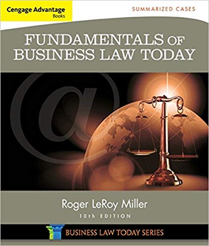 (eBook PDF)Fundamentals of Business Law Today Summarized Cases Miller Business Law Today Family by Roger LeRoy Miller 