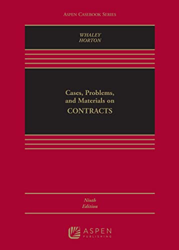 (eBook EPUB)Cases, Problems, and Materials on Contracts (Aspen Casebook) 9th Edition by Douglas J. Whaley,David Horton
