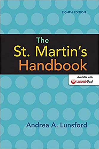 (eBook PDF)The St. Martin's Handbook 8th Edition by Lunsford, Andrea by Andrea A. Lunsford 