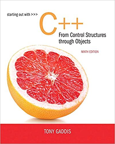 (eBook PDF)Starting Out with C++ - from Control Structures to Objects, 9th Edition  by Tony Gaddis 