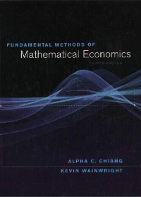 Solution Manual for Fundamental Methods of Mathematical Economics 4th Edition