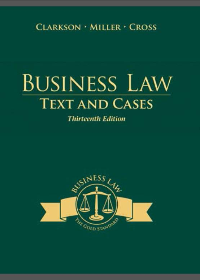 (eBook PDF) Business Law: Text and Cases 13th Edition