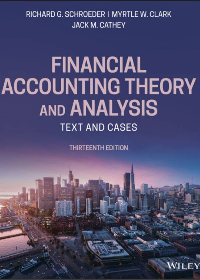 Solution manual for Financial Accounting Theory and Analysis: Text and Cases 13th Edition by Richard G. Schroeder , Myrtle W. Clark , Jack M. Cathey