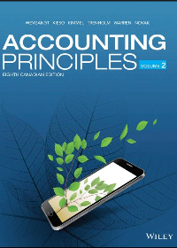 Test Bank for Accounting Principles, Volume 2, 8th Canadian Edition by Jerry J. Weygandt , Donald E. Kieso