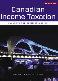 Test Bank for Canadian Income Taxation 2020-2021 23rd Edition by William Buckwold,Joan Kitunen