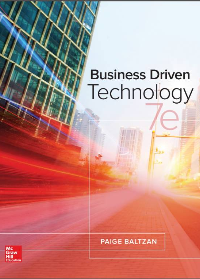 Solution manual for Business Driven Technology 7th Edition