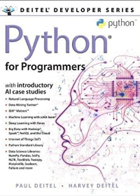 (eBook PDF)Python for Programmers: with Big Data and Artificial Intelligence Case Studies by Paul Deltel and Harvey Deltel