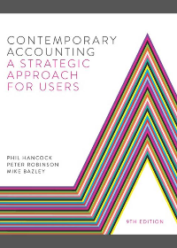 (eBook PDF) Contemporary Accounting: A Strategic Approach for Users 9th Edition