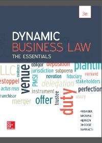 (eBook PDF) Dynamic Business Law: The Essentials, 3dr Edition