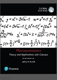 Solution manual for Microeconomics: Theory and Applications with Calculus, Global Edition 4th Edition