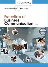 (Test Bank)Essentials of Business Communication 12th Edition by Mary Ellen Guffey, Dana Loewy 