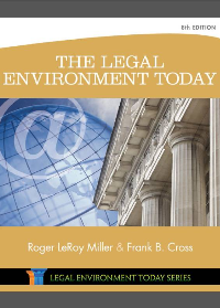 Test Bank for The Legal Environment Today 8th Edition