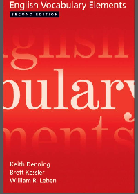 (eBook PDF) English Vocabulary Elements 2nd Edition