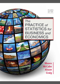 Solution manual for The Practice of Statistics for Business and Economics Fourth Edition