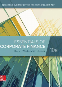 Solution manual for Essentials of Corporate Finance 10th Edition by  Stephen Ross