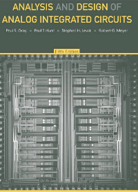 (eBook PDF)Analysis and Design of Analog Integrated Circuits by P.R. Gray, P.J. Hurst, S.H. Lewis, R.G. Meyer