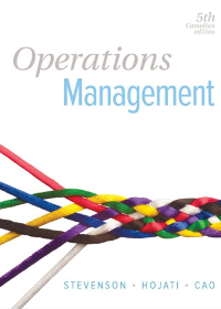 Test Bank for Operations Management 5th Canadian Edition by William J. Stevenson