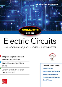 (eBook PDF)Schaum’s Outline of Electric Circuits 7th Edition by Mahmood Nahvi, Joseph Edminister