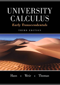 (eBook PDF) University Calculus, Early Transcendentals 3rd Edition