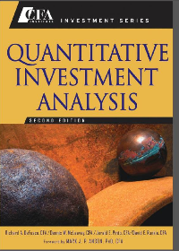 (eBook PDF) Quantitative Investment Analysis 2nd Edition