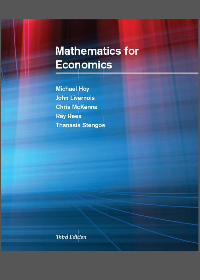 Solution manual for Mathematics for Economics 3rd Edition by Michael Hoy