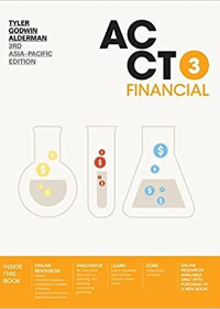 (eBook PDF)ACCT3 Financial, 3rd Asia-Pacific Edition  by Jonathan Tyler , Norman Godwin , C. Wayne Alderman  Cengage Learning Australia (20 September 2018)