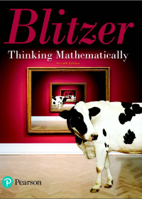 (eBook PDF)Thinking mathematically 7th Edition by Robert Blitzer