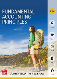 (eBook PDF)Fundamental Accounting Principles 25th edition by John Wild 