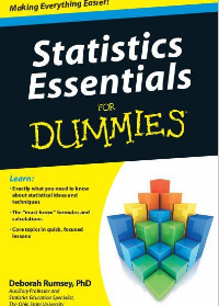 (eBook PDF) Statistics Essentials For Dummies 1st Edition