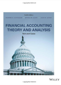 (Test Bank)Financial Accounting Theory and Analysis: Text and Cases, 12th edition: Text and Cases by Richard G. Schroeder , Myrtle W. Clark, Jack M. Cathey 