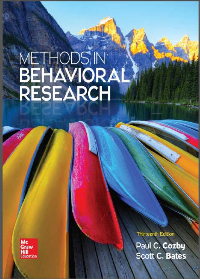 (eBook PDF)Methods in Behavioral Research 13th Edition by Paul C. Cozby, Scott C. Bates