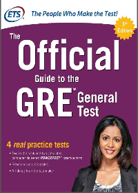 (eBook PDF) The Official Guide to the GRE General Test 3rd Edition