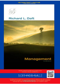 Solution manual for Management 11th Edition by Richard L. Daft 