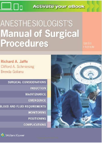 (eBook PDF)Anesthesiologists Manual of Surgical Procedures 6th Edition by Jaffe  Lippincott Williams and Wilkins; 6th edition edition (6 Dec. 2019)