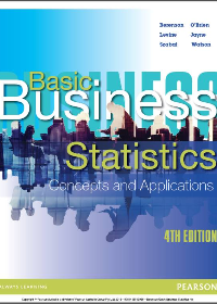 (eBook PDF) Basic Business Statistics: Concepts And Applications 4th Edition