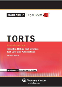 (eBook PDF) Casenote Legal Briefs for Torts 13th Edition