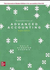 Test Bank for Fundamentals of Advanced Accounting 8th Edition by Joe Ben Hoyle , Thomas Schaefer , Timothy Doupnik 