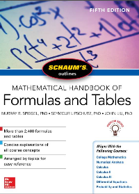 (eBook PDF)Schaum’s Outline - Mathematical Handbook Of Formulas And Tables 5th Edition by Murray R Spiegel, Seymour Lipshutz