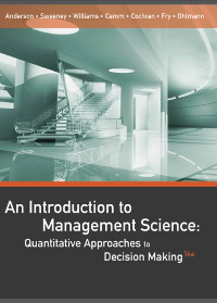 Test Bank for An Introduction to Management Science 14th Edition
