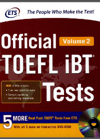 (eBook PDF)Official TOEFL iBT Tests, Volume 2 by Educational Testing Service