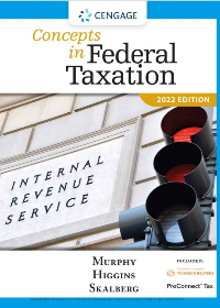 Test Bank for Concepts in Federal Taxation 2022 29th Edition by Kevin E. Murphy