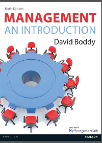 Management: An Introduction 6th Edition by David Boddy 