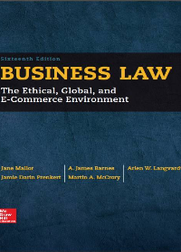 (eBook PDF) Business Law 16th Edition