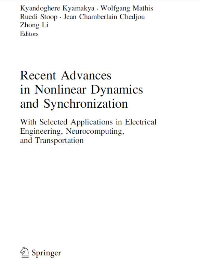 (eBook PDF)Recent Advances in Nonlinear Dynamics and Synchronization: With Selected Applications in Electrical Engineering, Neurocomputing, and Transportation by Kyandoghere Kyamakya et al. (eds.)