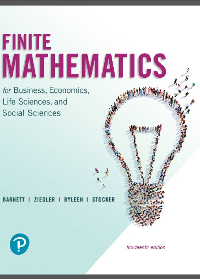 (eBook PDF)Finite Mathematics for Business, Economics, Life Sciences, and Social Sciences 14th Edition by Karl E. Byleen, Raymond A. Barnett, Christopher J. Stocker, Michael R. Ziegler
