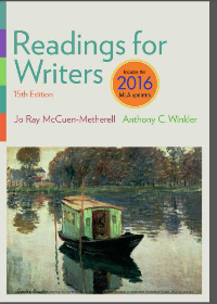 (eBook PDF) Readings for Writers, 2016 MLA Update 15th Edition